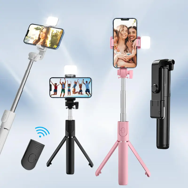 Wireless Remote Control Selfie Stick, 1 Count 360-Degree Rotatable Phone Live Tripod, Phone Selfie Stick for Travel, Outdoor, Party, Wedding 5