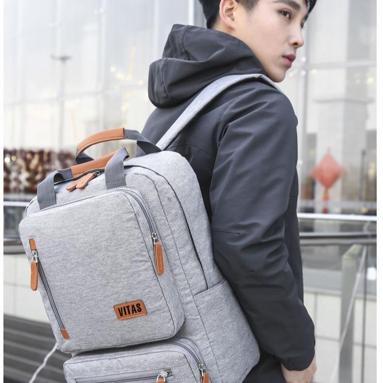 balo form vuong ,ba lô đi học nam nữ ba lô vải trượt nước ,Balo Thời Trang nam nữ VT262