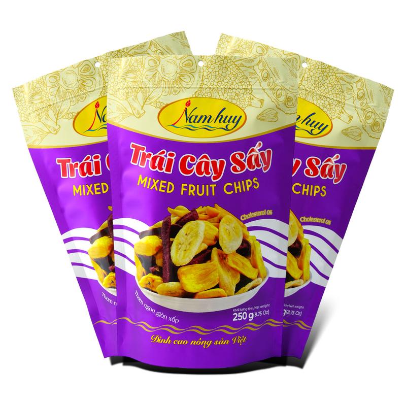 Trái cây sấy 250g Nam Huy (OCOP 4 sao) | Tự nhiên | Thơm ngon giòn xốp 5