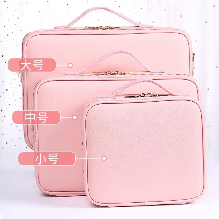 Cốp da PU đựng đồ trang điểm , đựng đồ phun xăm, đựng đồ nail 5