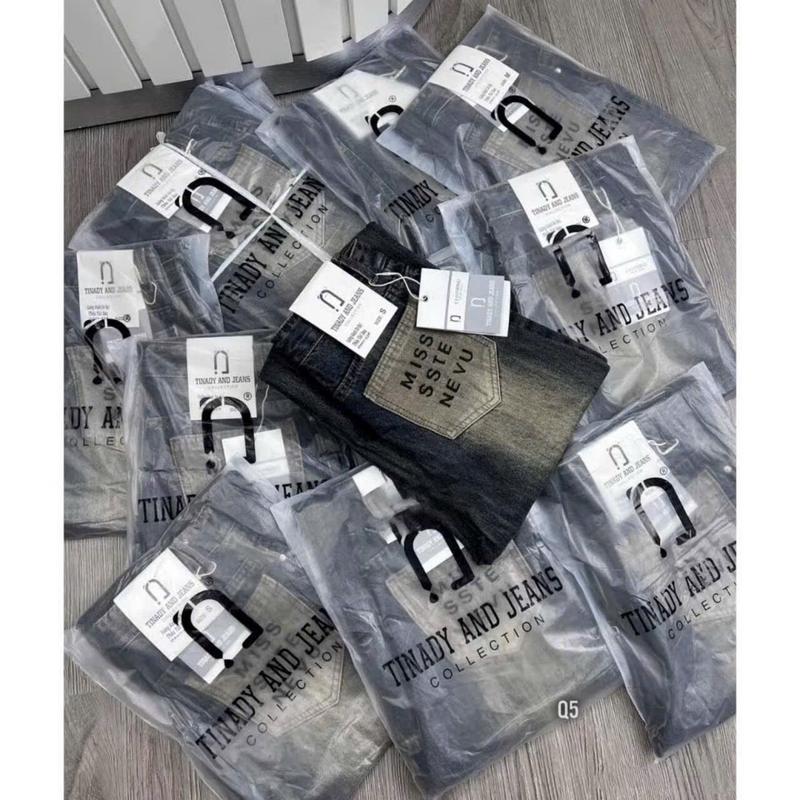 Quần baggy jean mài rách thêu túi miss 3