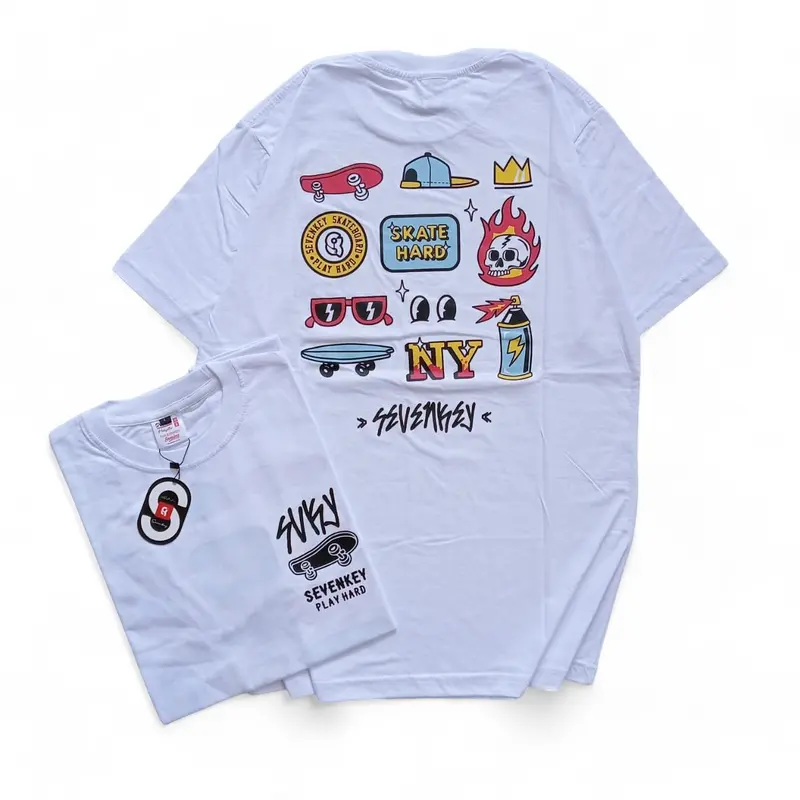 Baju Distro StreetWear ORIGINAL SEVENKEY NEXTTIME TERBARU TERLARIS Lengan Pendek Pria Wanita Tebal 1