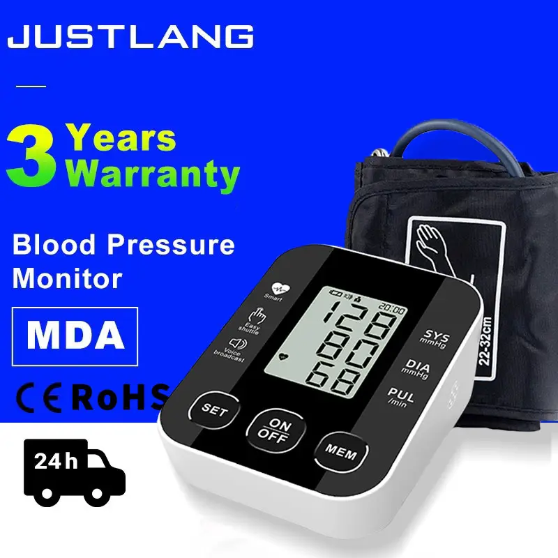 Family style convenient and portable voice broadcasting new digital blood pressure monitor