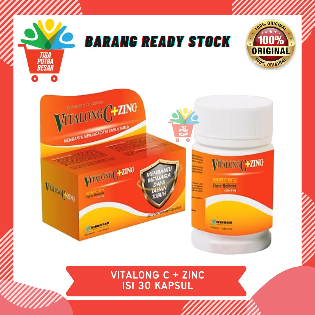 VITALONG C PLUS ZINC MULTIVITAMIN ISI 30 KAPSUL
