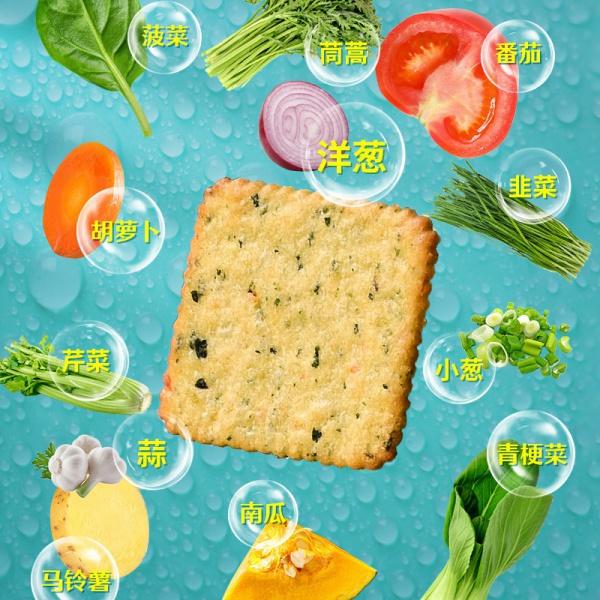 Leisure Vegetable Soda Crackers Crispy Thin Snacks Breakfast Meal Replacement Nutritious Snacks Biscuit 0