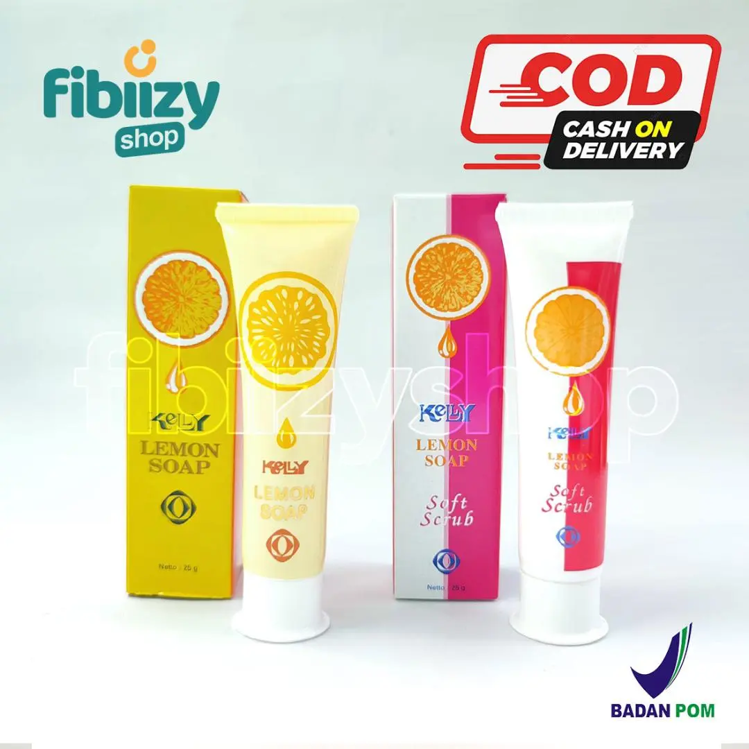 Kelly Pearl Cream, Kelly Lemon Soap Sabun Muka Kelly dan Kelly Soft Scrub Original BPOM