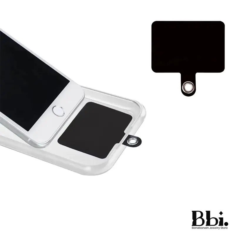 Plat Gantungan Black White Handphone Kait Hp HPPLAT Hitam Putih 3