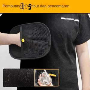 Sarung Tangan Penyingkiran Bulu Elektrostatik, untuk Haiwan Peliharaan, Pembersih Rambut Kucing, Mengikis Bulu Dua Hala, Tongkat Melekit, Alat Berguna untuk Membersihkan Rambut Kucing, Bekalan Haiwan Peliharaan