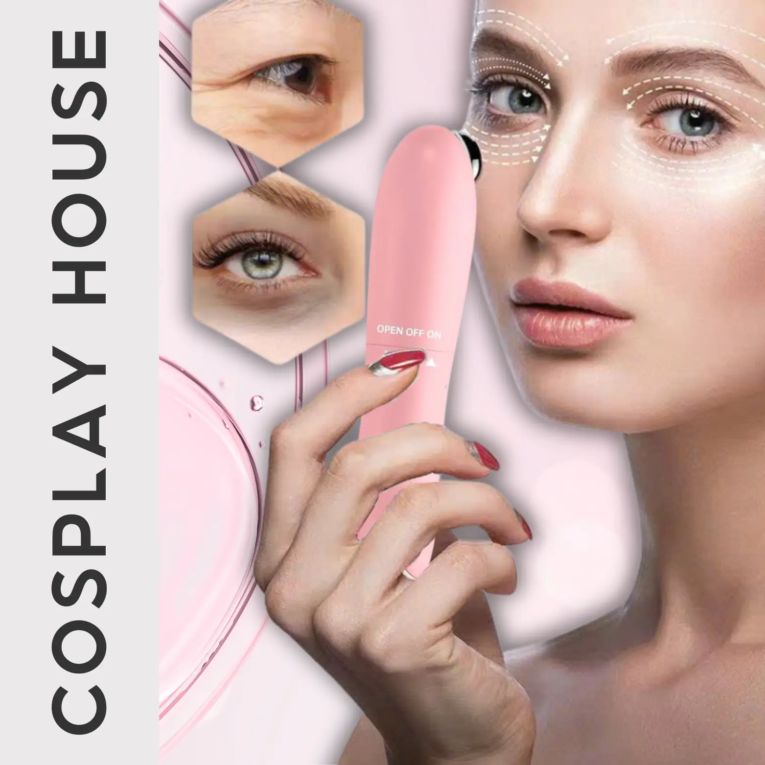 Máy rửa mặt - máy massage rửa mặt giúp giãn cơ, căng da Cosplayhouse