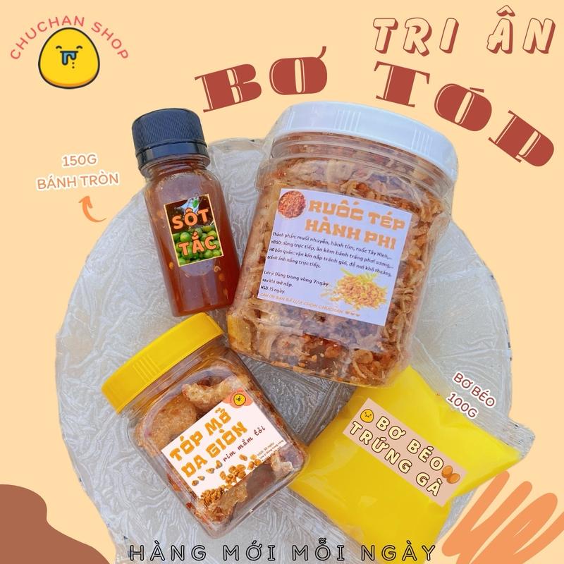   TRI ÂN  Bánh tráng ps kèm bơ có TÓP MỠ ruốc hành phi sốt tắc Food 