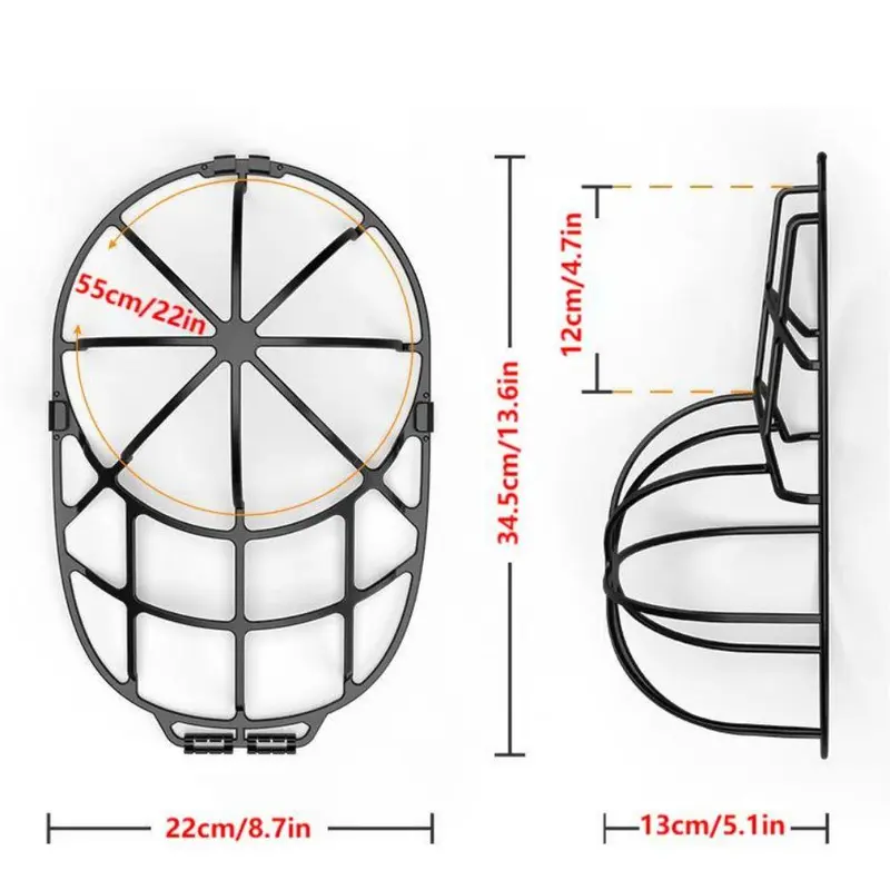 Hat Storage Rack, 1 Count Wall Mounted Hat Protective Frame Organizer, Anti Deformation Hat Holder for Home 1
