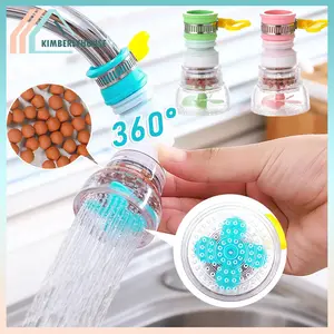 Sambungan Keran Air Flexible 360 Derajat Anti Splash Dispenser Rak Dapur Filter Kepala Saring Shower Saringan Pvc