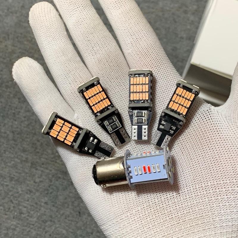 Combo 4 Xi Nhan Led T15 Kèm Hậu Nháy Audi 7 Màu Lắp Đặt Wave 50 100 110 Dream Và Nhiều Dòng Xe Khác Phụ Tùng Đèn Pha