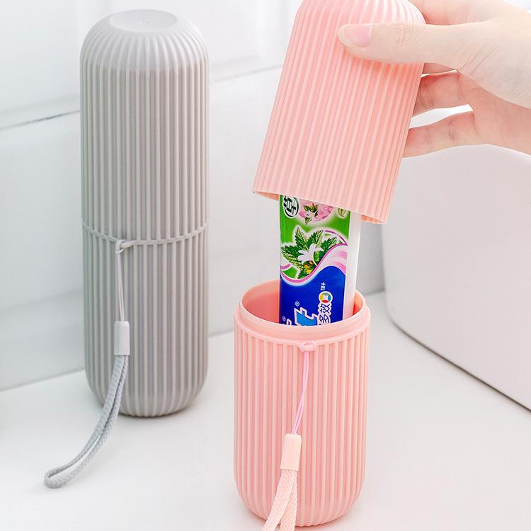 Wadah Sikat gigi tempat odol traveling Portable mudah di bawa kemana saja botol penyimpanan sikat pasta gigi travel 3