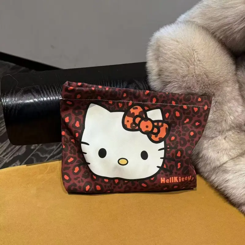 Túi Cầm Tay Hello Kitty, Dung Tích Lớn, Cầm Tay, Đồ Trang Trí Tinh Tế, Giá Trị Cao, Lưu Trữ, Túi Trang Điểm Hoạt Hình Dễ Thương, Năm 2025 4