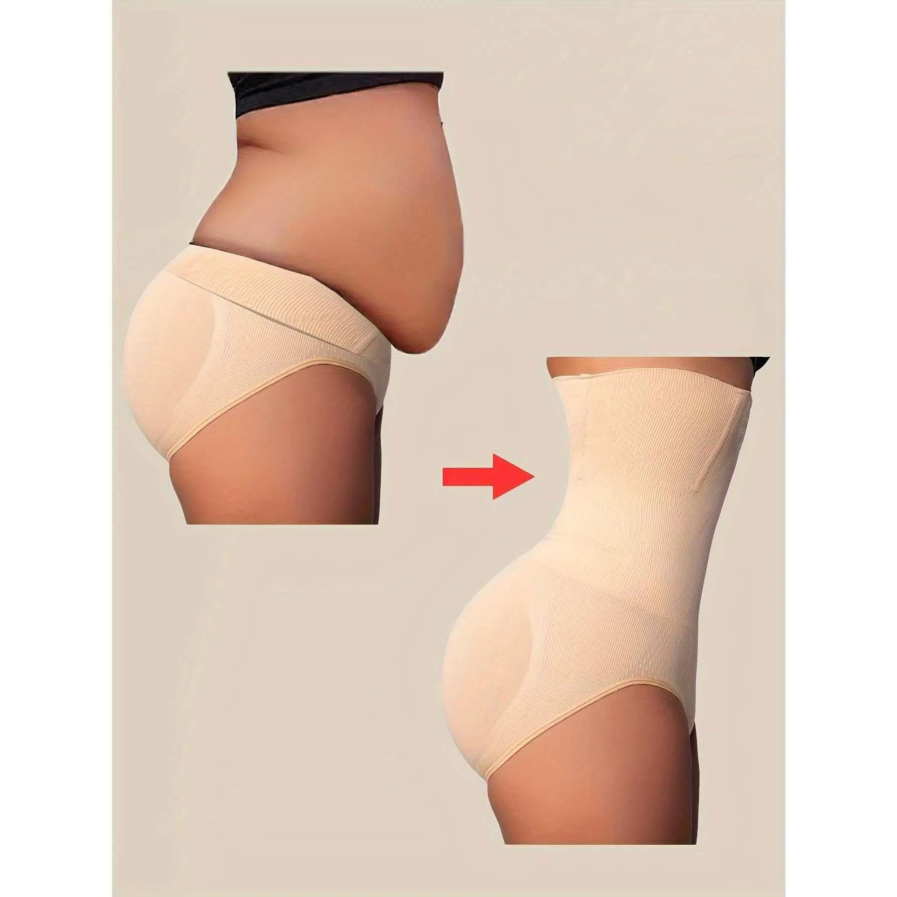 High-Waist Tummy Control Shapewear Panties for Women - Slimming Waist Trainer, Butt Lifter & Body Shaper Underwear