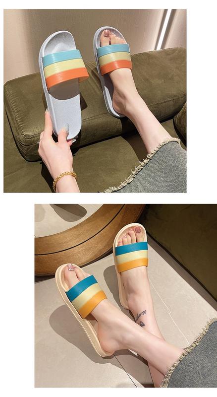 Product Introduction of Slippers Men's and Women's Summer Wear Indoor and Outdoor Non-Slip Thick Bottom Soft Bottom Bath Bathroom Slippers 11