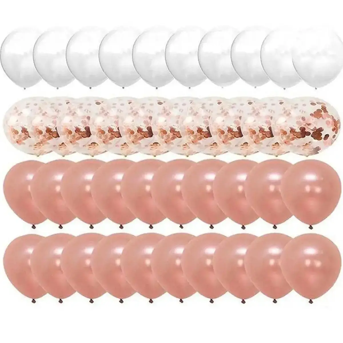 12inch Confetti Balloon & Solid Color Balloon Set, 40pcs Baby Shower Wedding Party Decor Balloon, Super Bowl Party Decor, Festive & Party Supplies