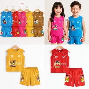 LITLEVIN -  SETELAN SINGLET ANAK LAKI LAKI KARAKTER 0-5 TAHUN