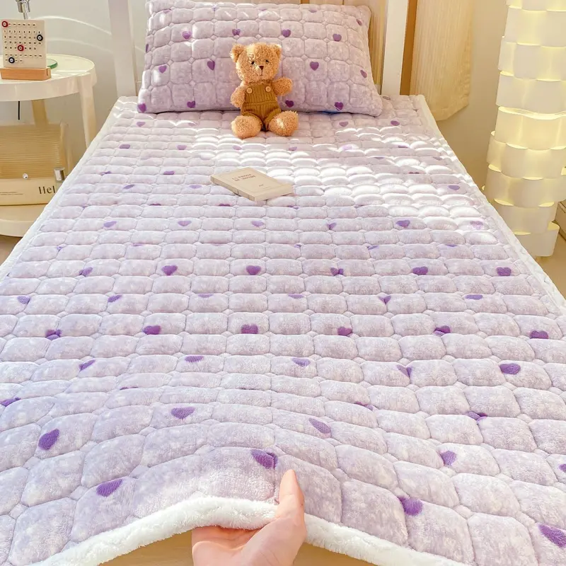 Đệm Nệm Sợi Sữa, Đệm Nằm, Đệm Gia Đình Và Ký Túc Xá, Thích Hợp Cho Sinh Viên, Nệm Đơn, Chăn Dày, Nệm Đệm Bông, Ga Trải Giường Nhung, Năm 2024 4