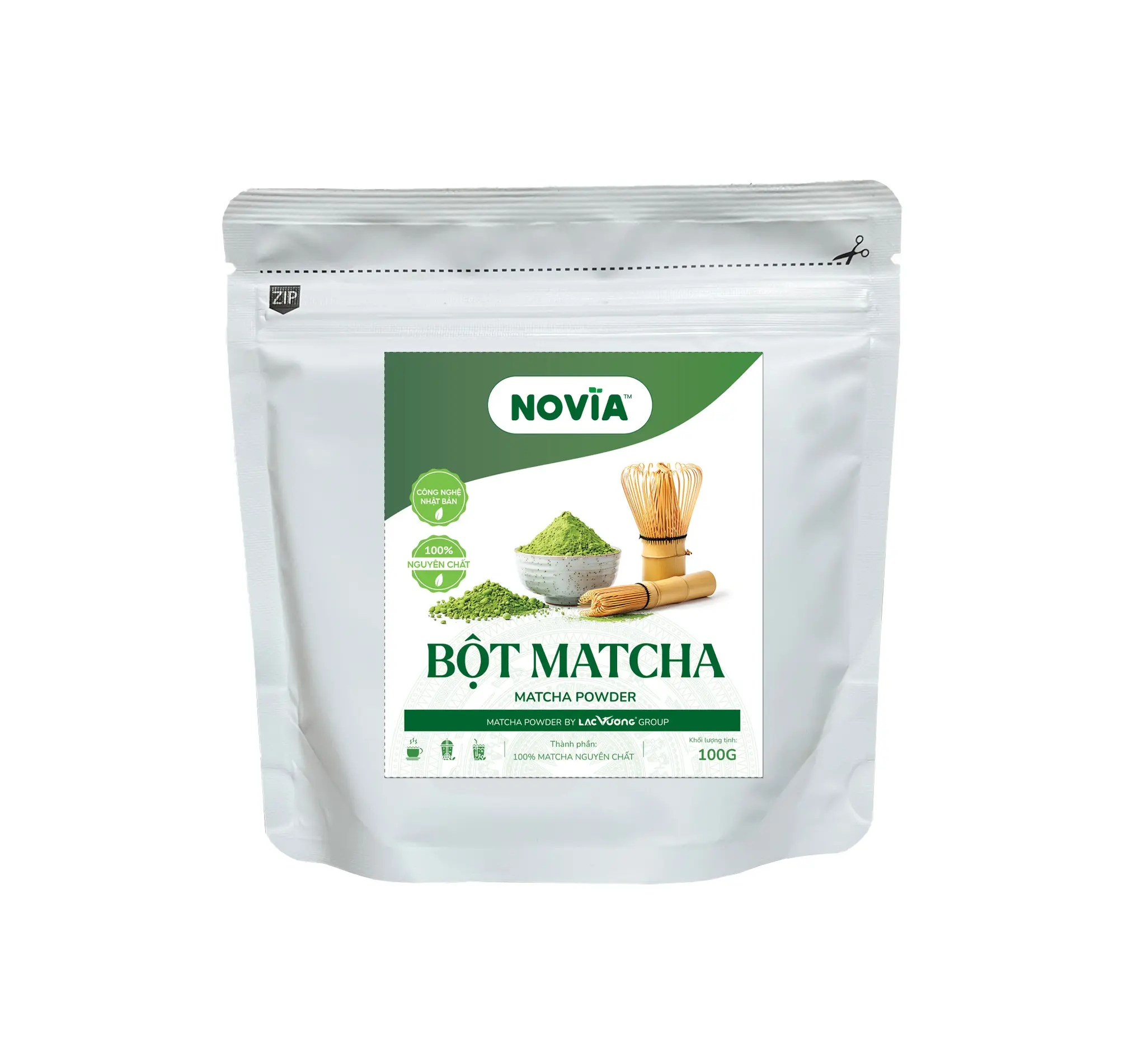 Bột matcha Novia - Gói 100gr & 500gr