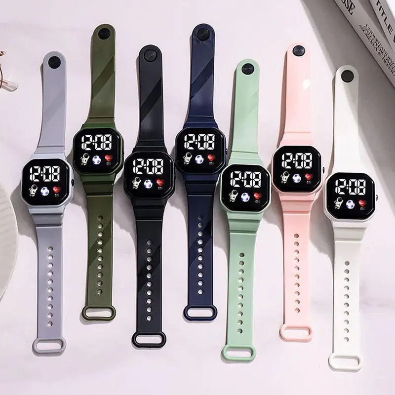 Đồng Hồ Điện Tử, Dành Cho Nam Và Trẻ Em, Kỹ Thuật Số, Đồng Hồ Đeo Tay LED, Đồng Hồ Thể Thao, Đồng Hồ Thể Dục, C6I1 3