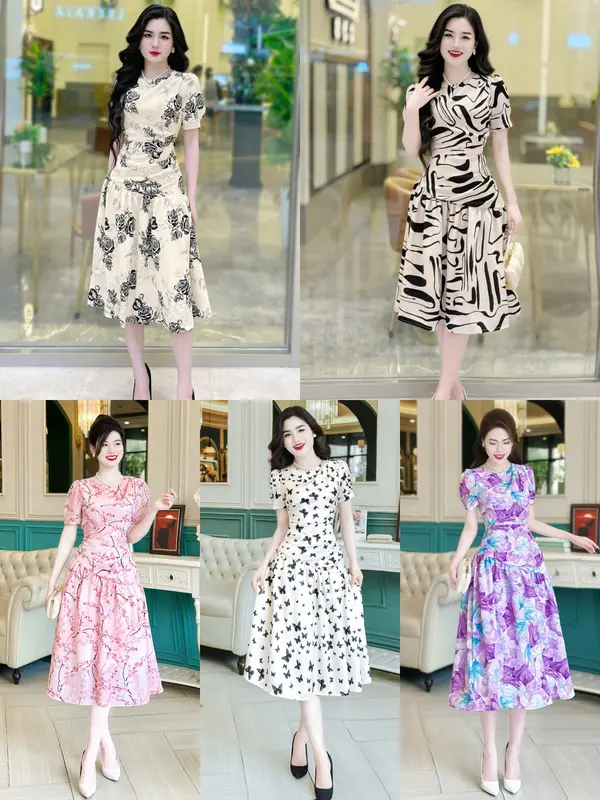 [MIỄN SHIP] BST MDU3395 Váy Lụa Mango Nhật Cao Cấp - Nét Đẹp Hoàn Mỹ Cho Phong Cách Thời Thượng Dành Cho Nữ Women Dress 0