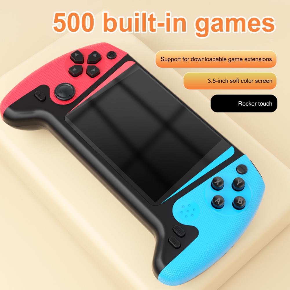 Retro Handheld Game Console 3.5inch LCD Screen Video Game Console Built-in 500 Games TV Connect for Single Player - Image 3