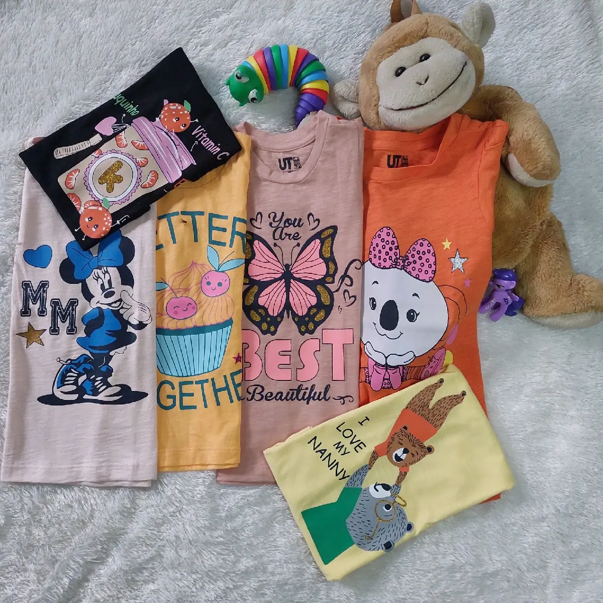 T-Shirt Anak Cewek Unik motif kartun lucu brand premium Fashion Baju Kaos