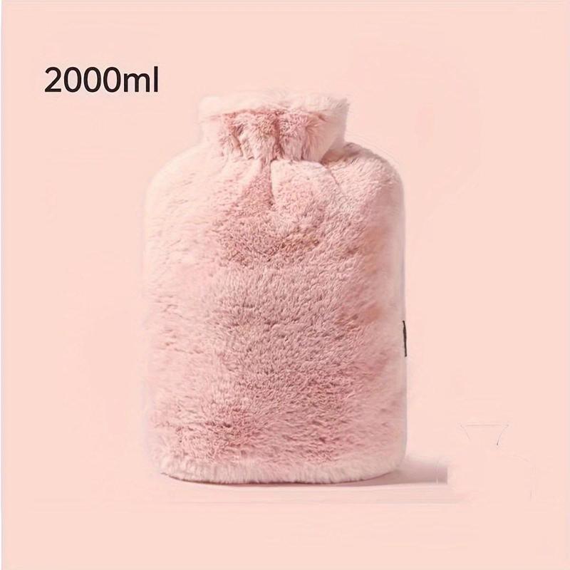Product Introduction of 1pc 1000/2000ml Water Injection PVC Hot Water Bag, Simple and Fashionable Explosion-proof Flushing Warm Water Bag Bottles Cup 3