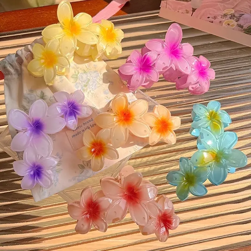 ￼kẹp tóc (8cm) hoa kẹp bông hoa kẹp tóc hình hoa Đi Biển Phong Cách Kỳ Nghỉ Trứng Hoa Tóc Nữ Đầu Lưng Nửa Tie Tóc Sang Trọng Cá Mập Kẹp Tóc Mũ Đội Đầu Women k ẹ