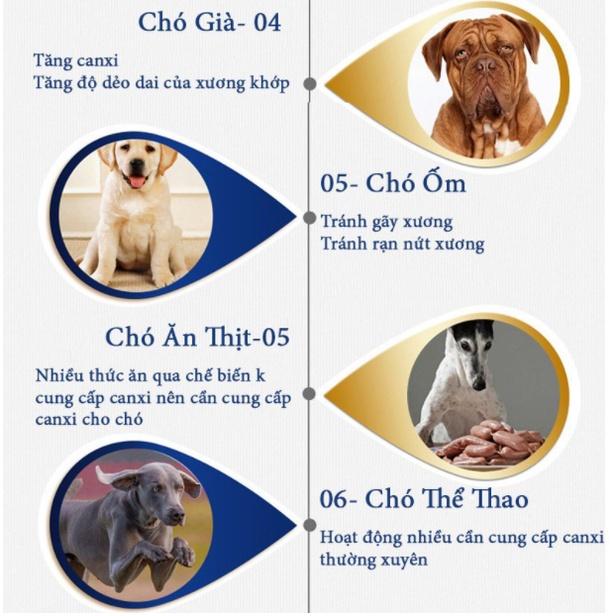 Hộp 600 viên Bổ sung Canxi cho chó mèo BRORAMY 4