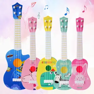 Mainan Gitar Ukulele Anak / Kado Mainan Anak Gitar Alat Musik Anak Mainan Edukasi Anak/Mainan Anak Gitar Karakter Animal Musikal Plastik Senar