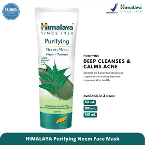 Himalaya Purifying Neem Face Mask 150ml , 100ml, 50ml - Masker Wajah Untuk Jerawat Acne Skincare
