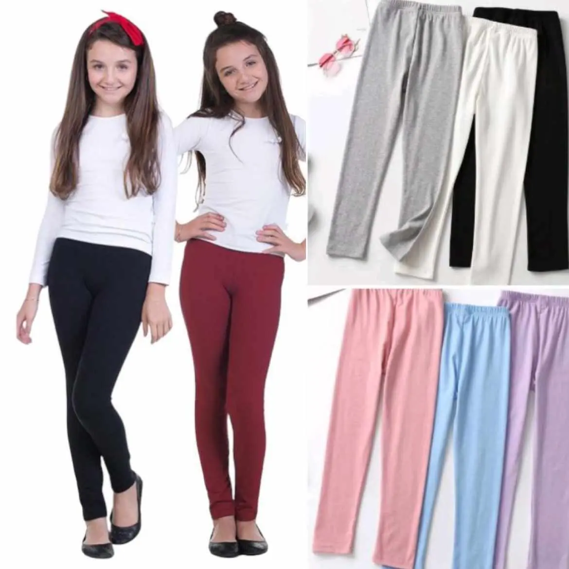 BRIELLE Teens Leggings Pant For Girls 10-15 Years Old