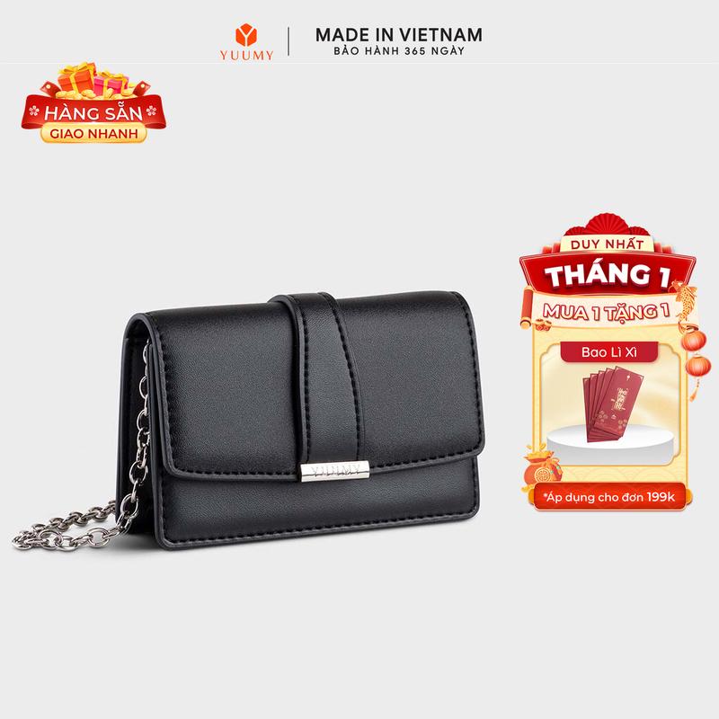 Ví Yuumy Thời trang nữ phối dây đeo chéo mini xinh xắn - Ví da Seasand YV101