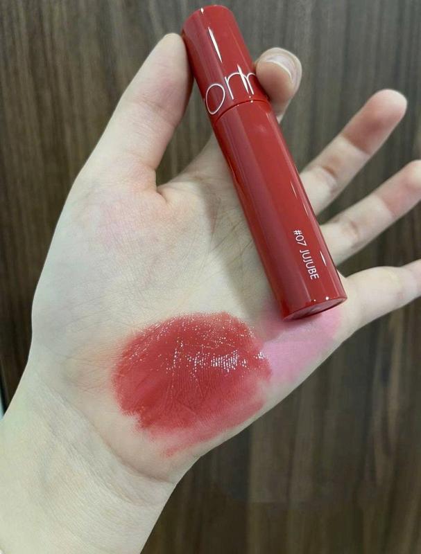 Son Tint Bóng Romand Juicy Lasting Tint 07 Jujube Màu Hồng Đất Pha Đỏ