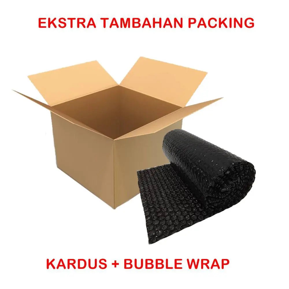 Paking Tambahan Kardus dan Bubble Wrap