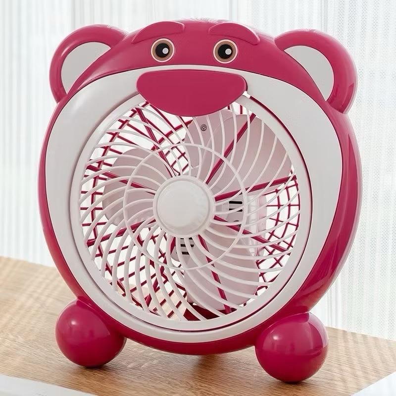 Quạt để bàn văn phòng, để giường cho trẻ em hình thú cắm điện. Quạt mini bền đẹp 6
