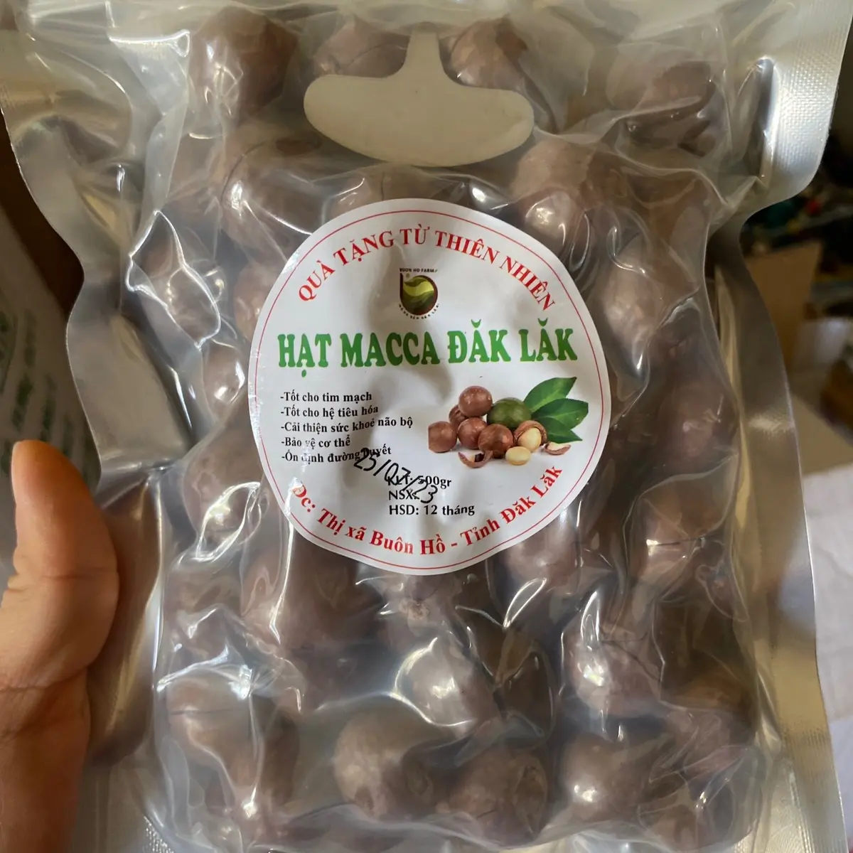 Macca sấy nứt ĐakLak sz Trung