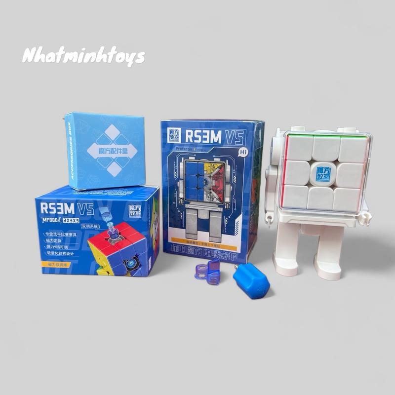 Rubik 3x3 MoYu RS3M V5 RS3 M 3x3 Ma.ᵰetic Ball Core UV Rubic 3 Tầng Cao Cấp Nam Châm Đồ Chơi Trí Tuệ Datas Rubik Toy