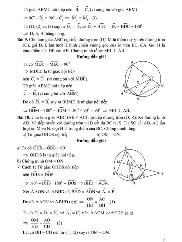 Sách - Tài Liệu Bồi Dưỡng Học Sinh Giỏi Toán THCS Các Chuyên Đề Hình Học 9 Tập 2 7