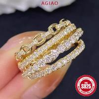 Gambar AGIAO Cincin Wanita Desain Gesper Berlapis Emas Zircon Berkilau Multi-Lapisan - Emas, Nomor 6 dari A.GIAO.ID Kab. Gresik 2 Tokopedia