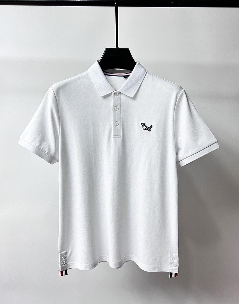 Product Introduction of Áo Thun ngắn Tay Cotton Mùa Hè, Quần Áo Cao Cấp, Dành Cho Nam Giới, Có Viền Xẻ Tà Ở Viền, Áo Polo Thường Ngày Hợp Xu hướng Tay Lửng 6