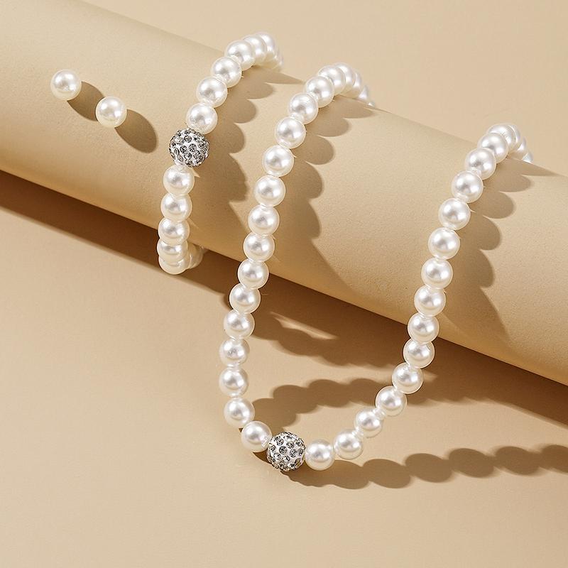 Bộ Bông Tai Vòng Cổ Cổ Điển Và Đơn Giản, 4 Món, Dành Cho Nữ, Thanh Lịch Và Thích Hợp Cho Cô Dâu, Vòng Cổ, Phụ Kiện Tiệc Và Đám Cưới, Kiểu Choker 3
