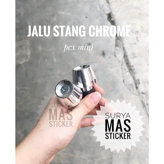 jalu stang chrome model pcx motor universal motor 1