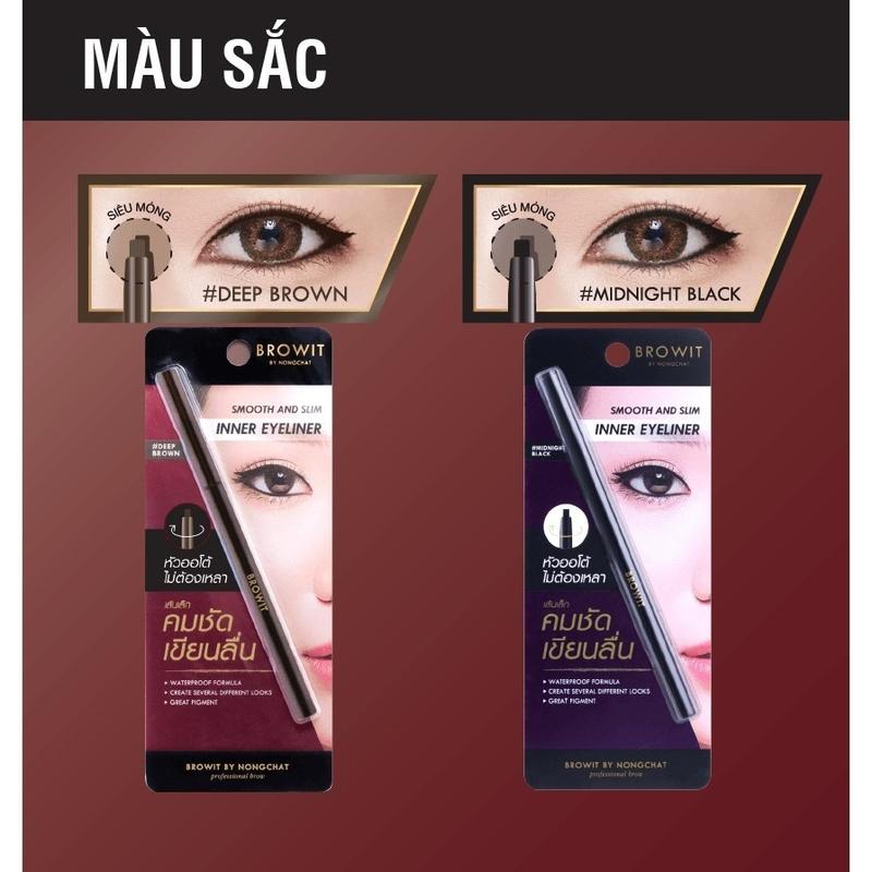 Chì kẻ mắt Nong Chat Browit không lem, không trôi 7