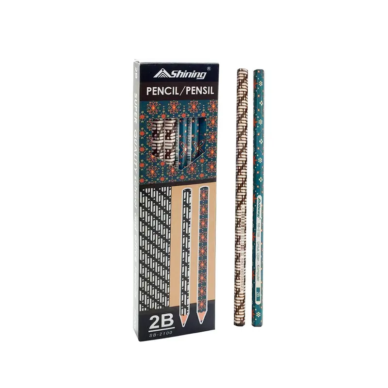 Shining Pensil 2B Batik Set 12 Pc ( SB-2100 ) 1 Lusin isi 12 pcs 2