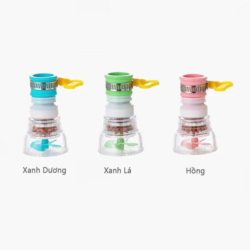 Combo 6 Vòi  Đầu Vòi Chống Bắn Nước Có Bộ Lọc Xoay 360 Độ Và Kéo Dài 12 cm Cho Phòng Bếp - Nhựa ABS/PVC 5