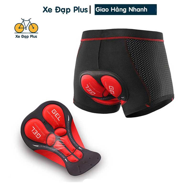 Quần Yếm Đệm Mông Lót Yên Đi Xe Đạp Thể Thao Nam Nữ Silicol Gel Có Lỗ Thông Hơi Cao Cấp - LOẠI XỊN